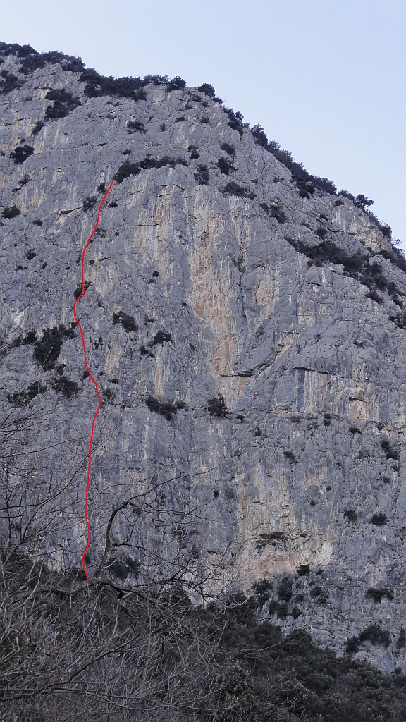 2 tracciato indicativo della via.jpg - Il disegno della via  tracciato da Walter Polidori